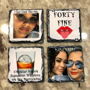 Photo Coaster Sets (Text&Photo)